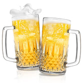 Cambareign beer mug set, front view, keeps drinks cold and enhances aroma.