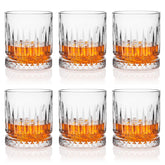 Cambareign 11oz whiskey glasses set6 with clear lead-free crystal for refined pours