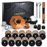 CAMKEY whiskey smoker kit with torch for premium smoky cocktails at home