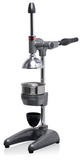 Can-Can commercial juicer front view showing durable stainless steel contact parts.