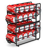 Canyave soda can dispenser front view shows organized, easy-access beverage storage
