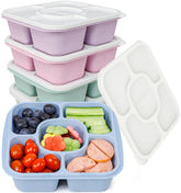 Caperci 5-compartment lunchable container set in a vintage color for versatile meal packing.