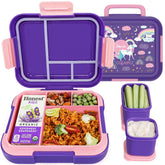 Caperci Bento Box with dinosaur theme keeps kids' meals organized.