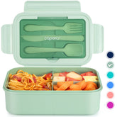Caperci Classic Bento Box 47oz three-compartment tray keeps meals organized on the go