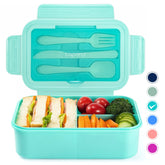Caperci Classic lunchbox in aqua color, perfect for on-the-go meals and balanced portions.