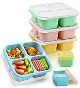 Caperci Lunchable snack containers with four compartments for organized meals
