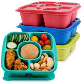 Caperci original 5-compartment bento box keeps meals organized for school or work.