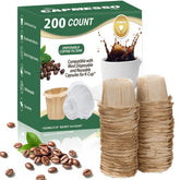 CAPMESSO disposable coffee filter 200-count for quick, mess-free brews.