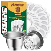 CAPMESSO reusable espresso capsule for OriginalLine with full crema potential.