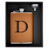 CARAKNOTS hip flask with leather cover for on-the-go enjoyment.