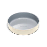 Caraway Circle Pan front view in cream, ideal for cakes and tarts.