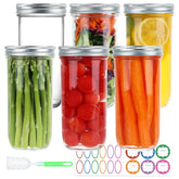 CARBLIN wide-mouth 24oz jar for easy filling and pantry visibility