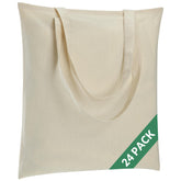 Carbrea canvas tote bag beige close-up shows sturdy 5oz fabric for everyday durability.