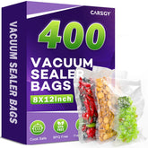 Caregy vacuum sealer bags 8x12 pre-cut ready for quick meal prep and storage