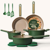 CAROTE 16pc nonstick cookware set full view for versatile home cooking.