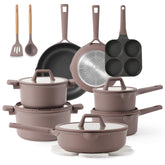 CAROTE 19pcs set with versatile cookware for everyday cooking