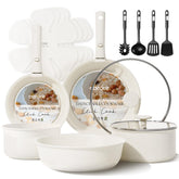 CAROTE 2qt saucepan with detachable handle for compact RV storage.