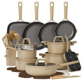CAROTE 31-piece cookware set on display for everyday meals
