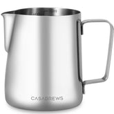 Casabrews CASMP350 milk pitcher 350ml for precise pouring and latte art