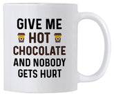 Casitika Funny Hot Cocoa Mug front view, ideal for cozy hot chocolate moments.