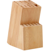 Cassary knife block overview showing 15 slots for knives and scissors.