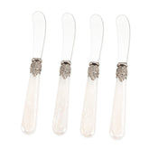 CATHYLIN Reverie butter spreader with white handle for elegant daily meals.