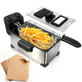 CATTLEMAN CUISINE immersion deep fryer front view for quick home frying with even heat