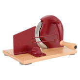 CAWIU manual bread slicer with hand crank for even, consistent slices.