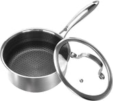CBYJK 1qt saucepan with lid for even heating and easy weeknight meals.