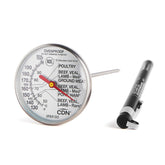 CDN IRM190 dial close-up with a 1.75-inch scale for precise oven readings