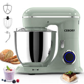 CEBORY 3-in-1 stand mixer front view; compact for everyday baking.