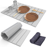 Cecnamt stone drying mat 24x16 on counter absorbs water quickly
