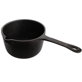 Cedilis basting pot with long handle for easy lifting and sauce control.