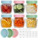 Cehomi 8oz mason jar with vertical ribbed exterior for vintage appeal.
