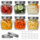 Cehomi 8 oz mason jar with lid for canning and gifting