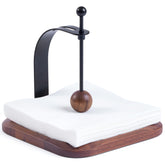 Celestree Nordic-style walnut napkin holder for elegant dining