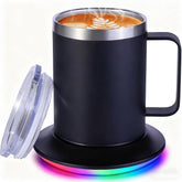 Cemsiupin heated mug 12oz full set on desk keeps drinks warm