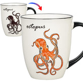 Ceramicfor Octopus heat-changing mug shows colorful octopus when hot