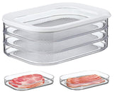 CHACHAE deli meat container with stackable lid keeps fridge organized and easy to access.