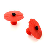 Charles Viancin Poppy bottle stopper seals standard wine bottles for fresher taste.