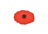 Charles Viancin Poppy lid forms an airtight seal on smooth rims for fresher leftovers.