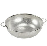 Chef Craft Select microperforated colander, front view, ideal for quick, efficient straining.