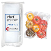 Chef Preserve bags with airtight seal keep foods ultra-fresh and odor-controlled.