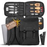 Chef Sac Knife Bag Backpack full setup showing space for knives and tools