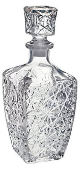 Chefcaptain liquor decanter bottle pour showcases crystal cut design, elevating table presentation and aroma.