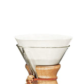 Chemex Bonded Filter Circle 100ct in exclusive packaging supports convenient brewing.