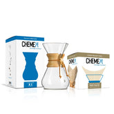 Chemex bundle with exclusive packaging, ideal for gifting or elevating a kitchen display.
