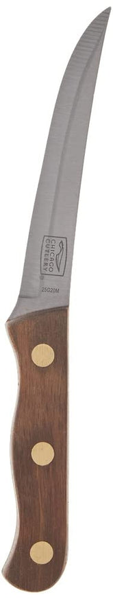 Chicago Cutlery B144 steak knives with walnut tradition handles for precise, confident slicing at home.