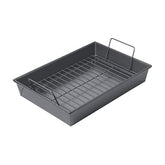 Chicago Metallic Pro Roast Pan with nonstick rack for easy release and even browning.