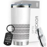 CHICKOR Funny FTS hidden-message-tumbler reveals message and keeps beverages hot or cold.